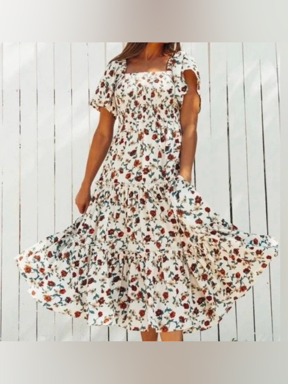 Women’s Ivy City Co. Sweet Caroline Floral Midi Dress cottage core size small